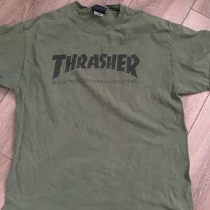 Thrasher green t shirt size large